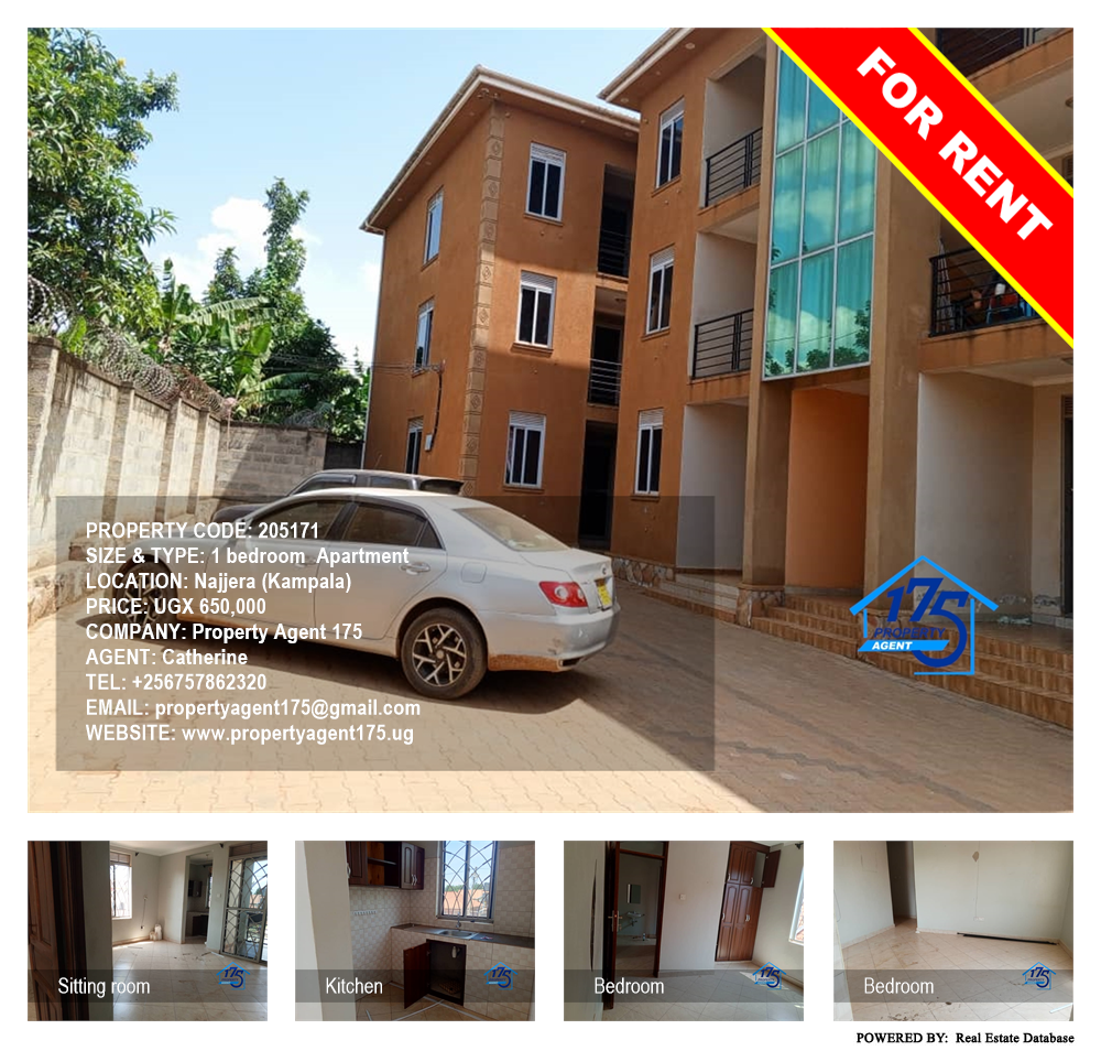 1 bedroom Apartment  for rent in Najjera Kampala Uganda, code: 205171