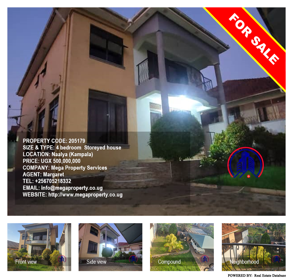 4 bedroom Storeyed house  for sale in Naalya Kampala Uganda, code: 205179