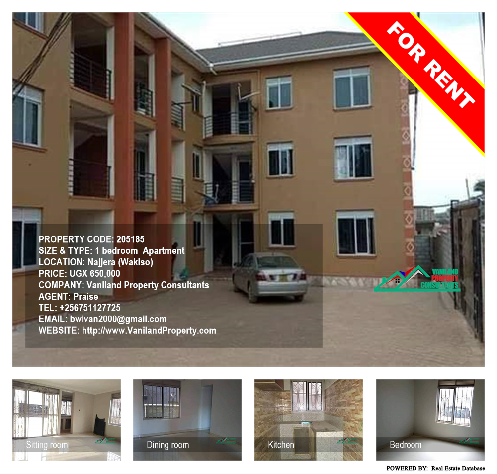 1 bedroom Apartment  for rent in Najjera Wakiso Uganda, code: 205185