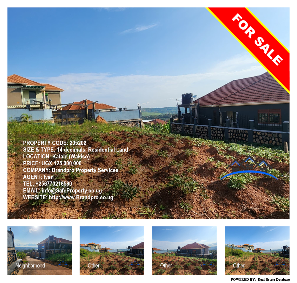 Residential Land  for sale in Katale Wakiso Uganda, code: 205202