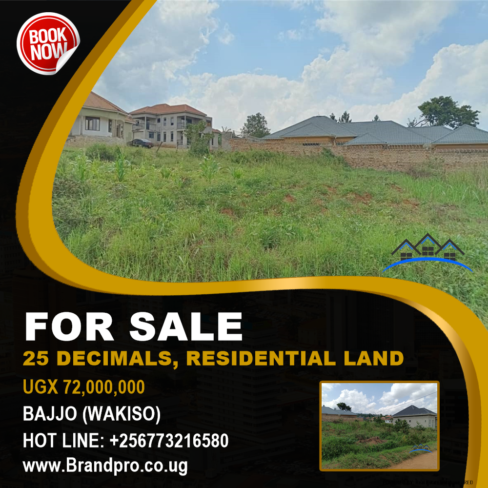 Residential Land  for sale in Bajjo Wakiso Uganda, code: 205263