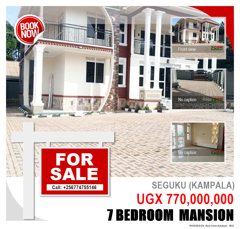 7 bedroom Mansion  for sale in Seguku Kampala Uganda, code: 205269