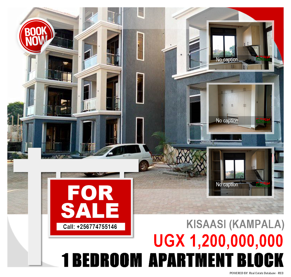1 bedroom Apartment block  for sale in Kisaasi Kampala Uganda, code: 205270