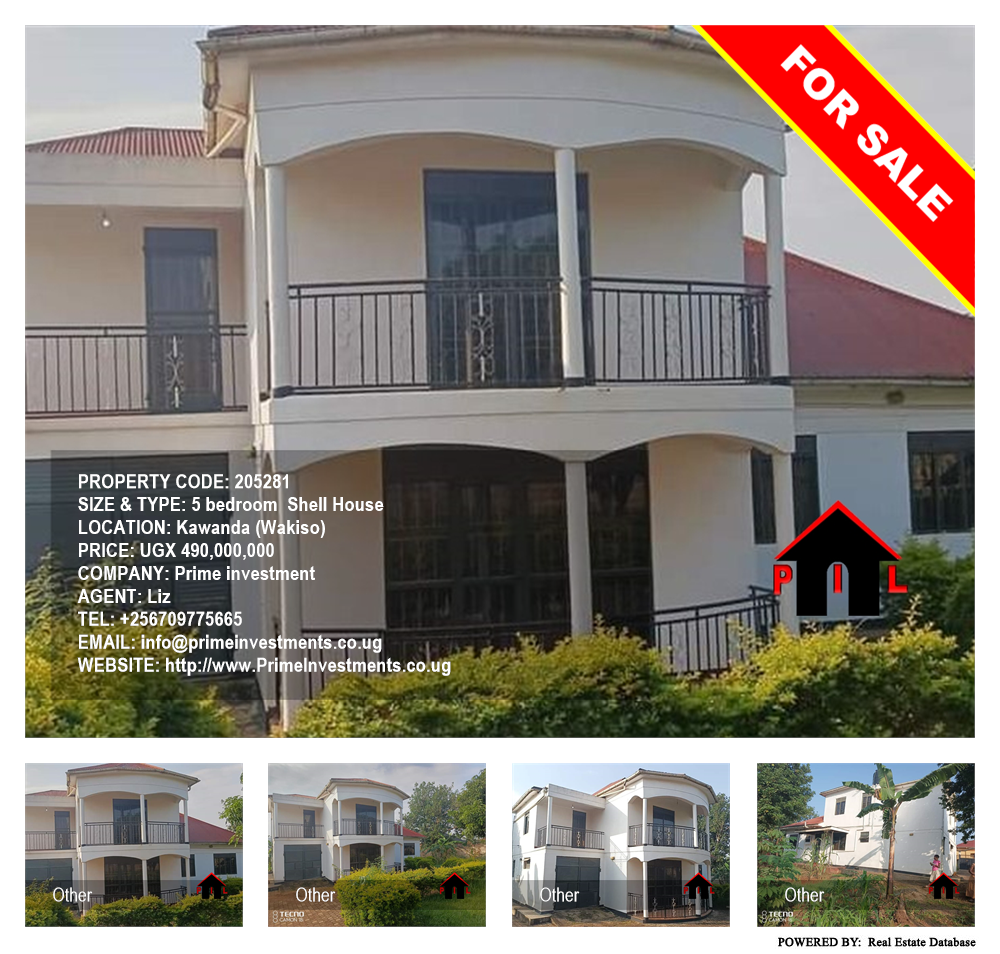 5 bedroom Shell House  for sale in Kawanda Wakiso Uganda, code: 205281