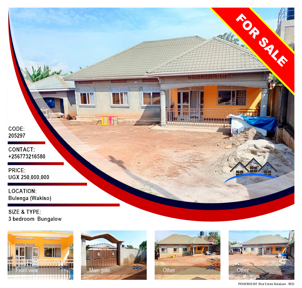 3 bedroom Bungalow  for sale in Bulenga Wakiso Uganda, code: 205297