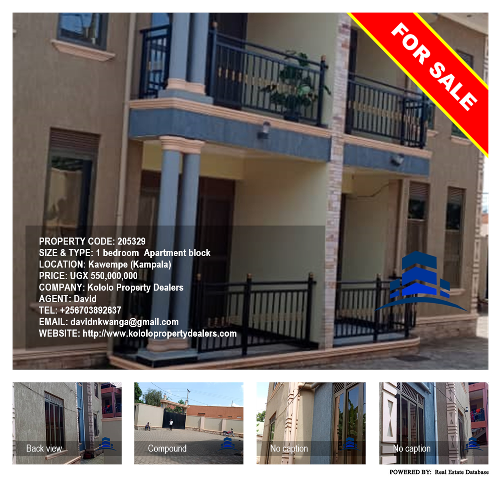 1 bedroom Apartment block  for sale in Kawempe Kampala Uganda, code: 205329