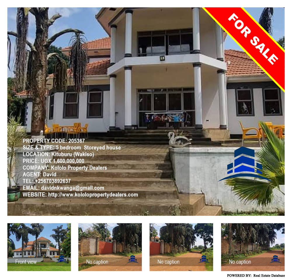 5 bedroom Storeyed house  for sale in Kituburu Wakiso Uganda, code: 205367
