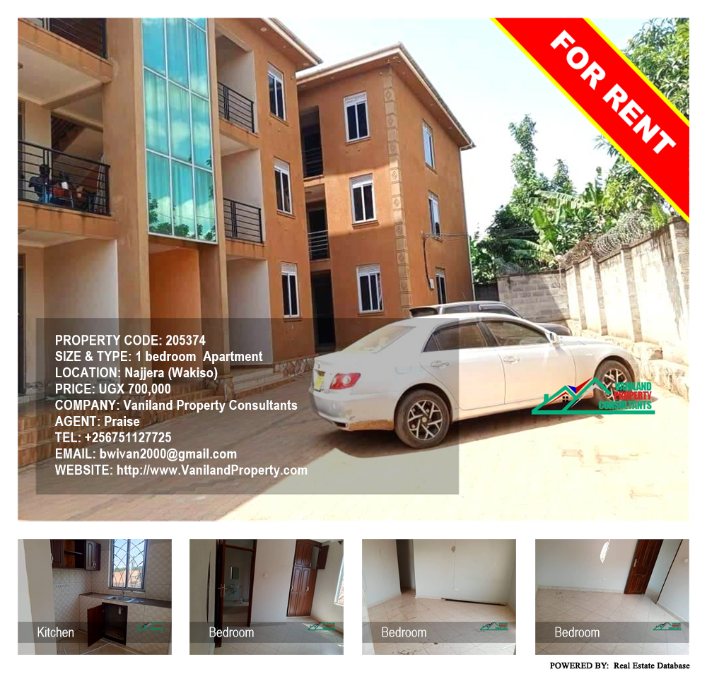 1 bedroom Apartment  for rent in Najjera Wakiso Uganda, code: 205374