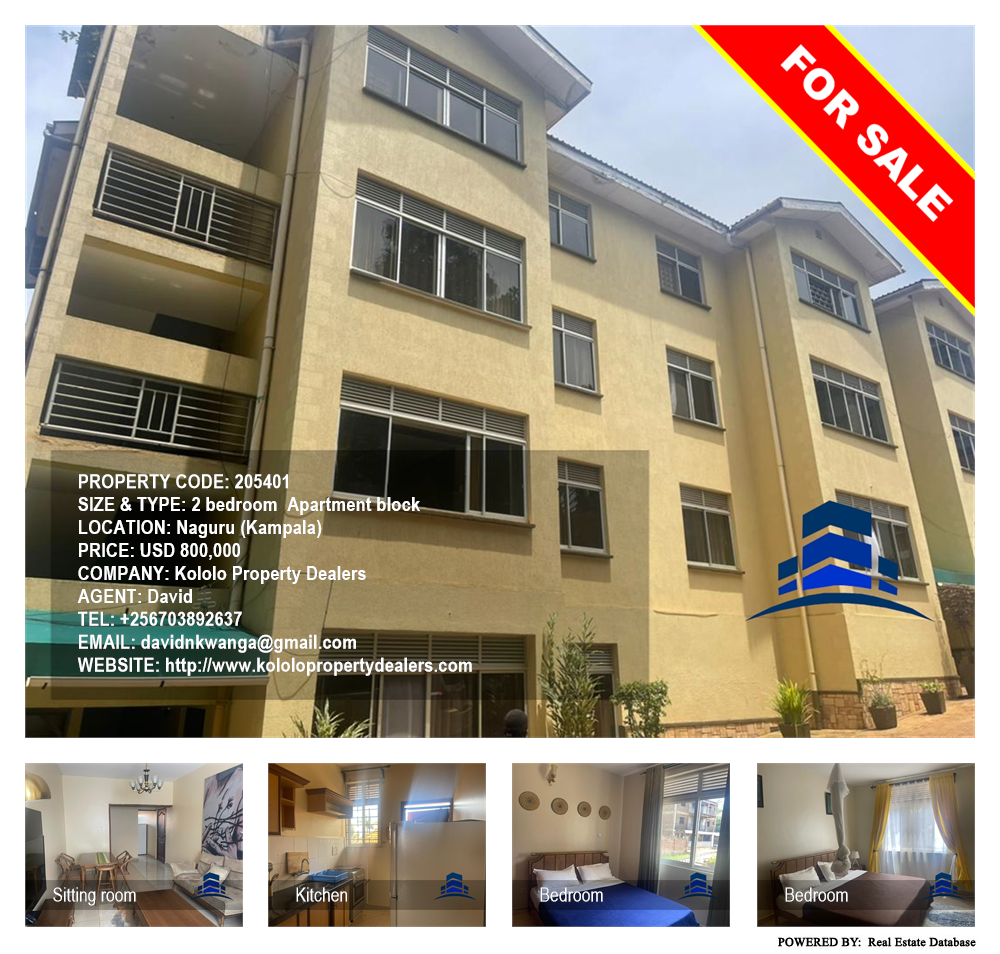2 bedroom Apartment block  for sale in Naguru Kampala Uganda, code: 205401