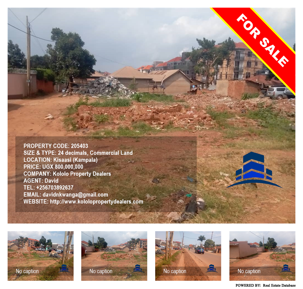 Commercial Land  for sale in Kisaasi Kampala Uganda, code: 205403