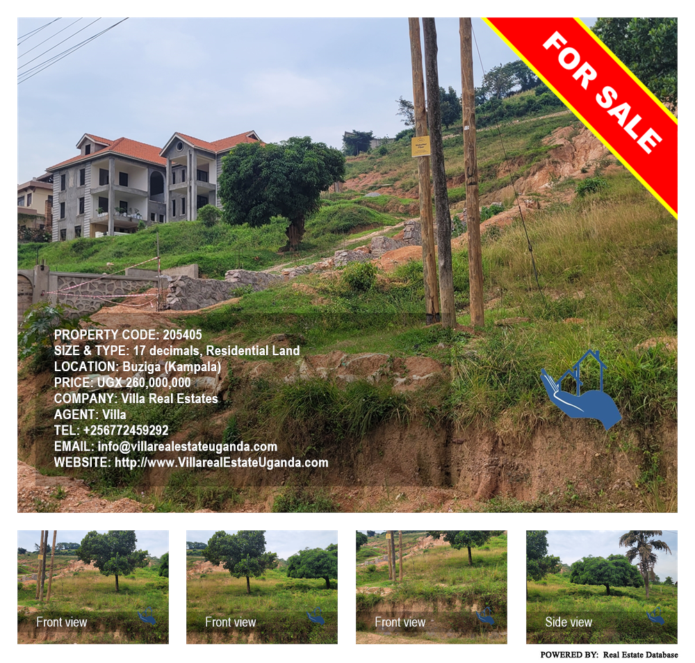 Residential Land  for sale in Buziga Kampala Uganda, code: 205405