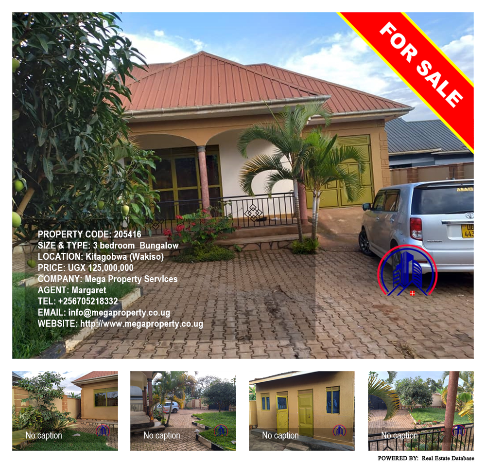 3 bedroom Bungalow  for sale in Kitagobwa Wakiso Uganda, code: 205416