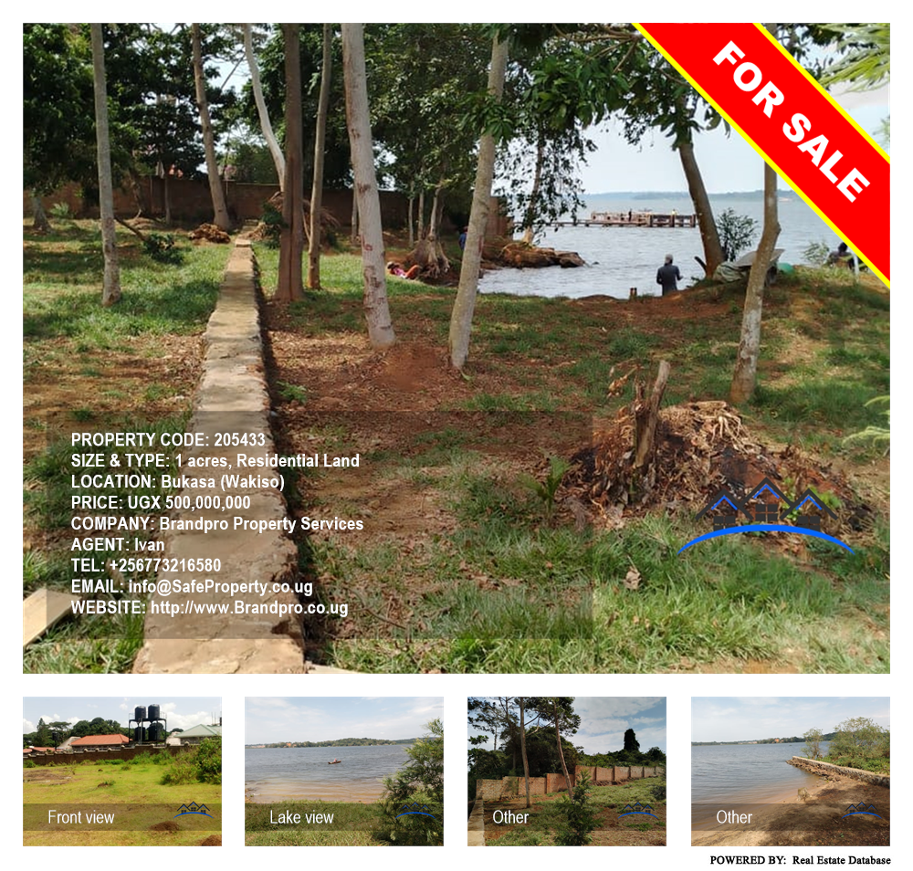 Residential Land  for sale in Bukasa Wakiso Uganda, code: 205433