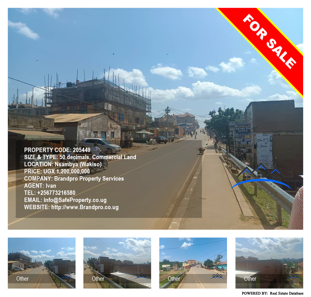 Commercial Land  for sale in Nsambya Wakiso Uganda, code: 205449