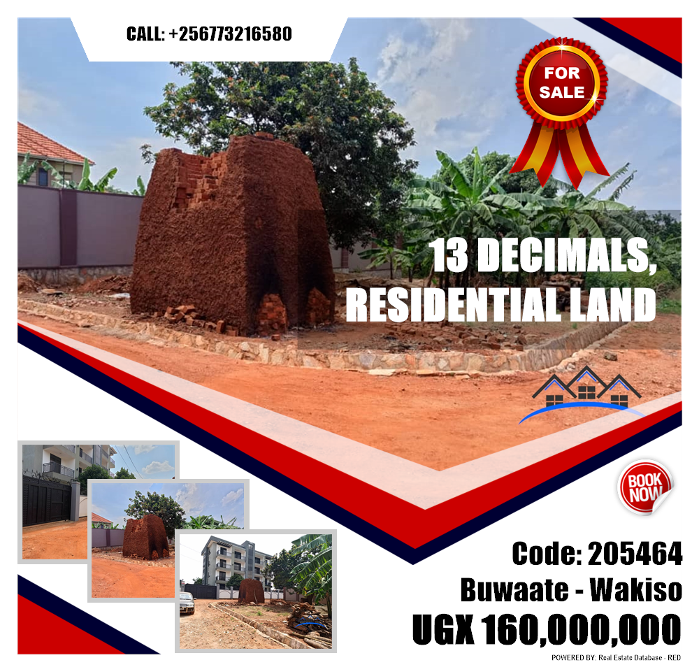 Residential Land  for sale in Buwaate Wakiso Uganda, code: 205464