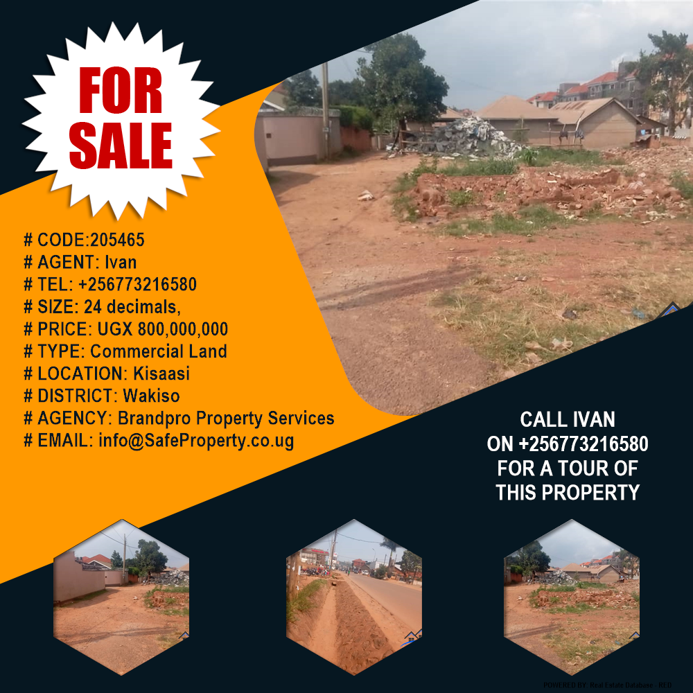 Commercial Land  for sale in Kisaasi Wakiso Uganda, code: 205465