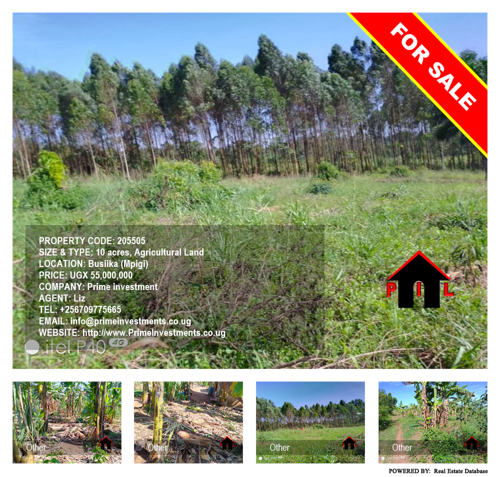 Agricultural Land  for sale in Busiika Mpigi Uganda, code: 205505