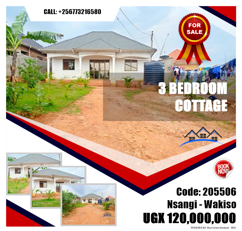 3 bedroom Cottage  for sale in Nsangi Wakiso Uganda, code: 205506