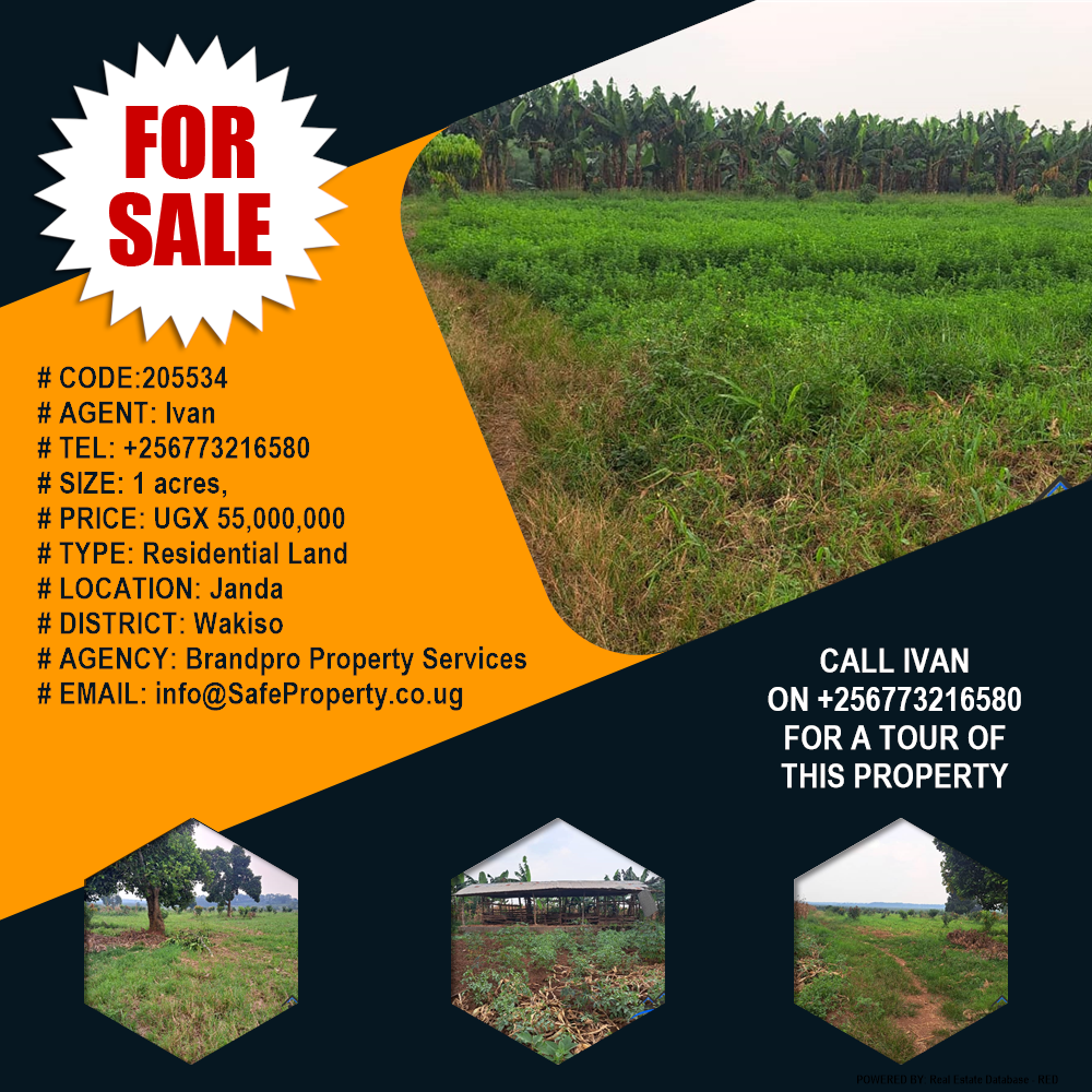 Residential Land  for sale in Janda Wakiso Uganda, code: 205534