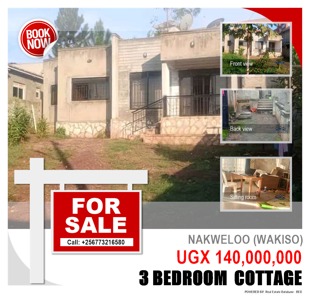 3 bedroom Cottage  for sale in Nakweelo Wakiso Uganda, code: 205589