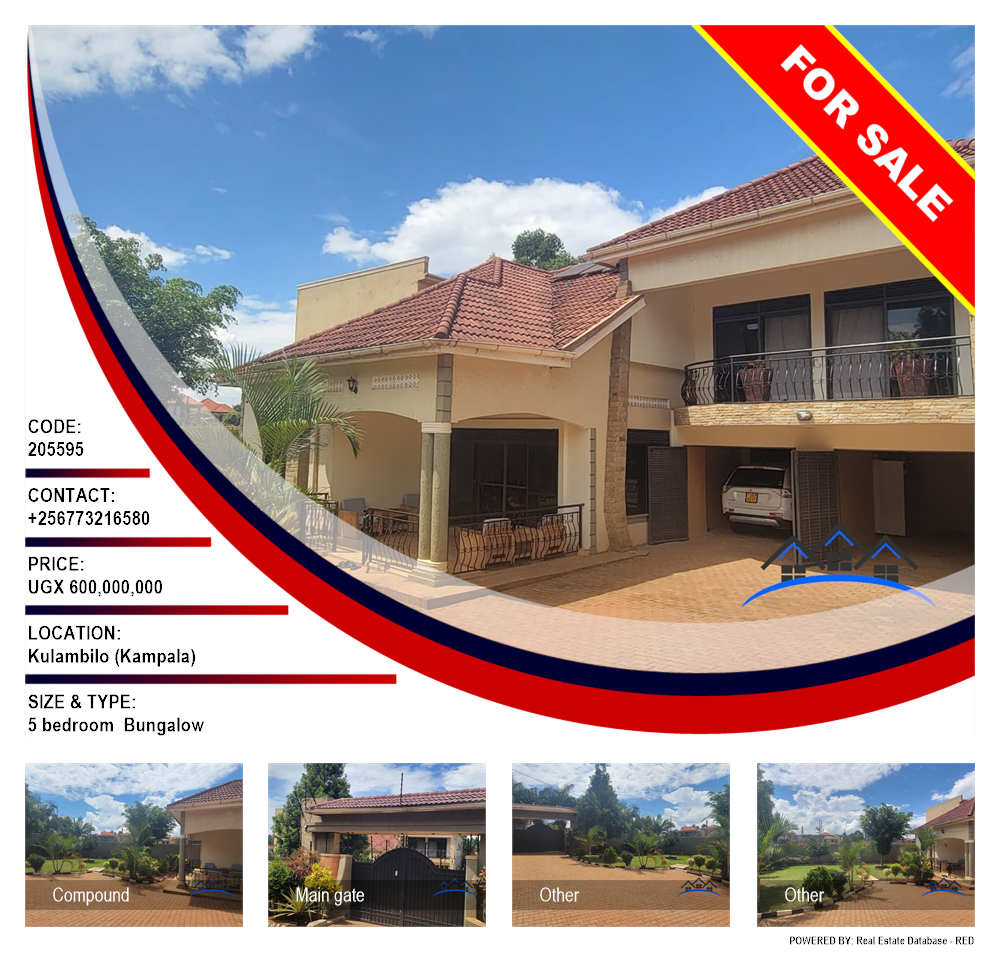 5 bedroom Bungalow  for sale in Kulambilo Kampala Uganda, code: 205595