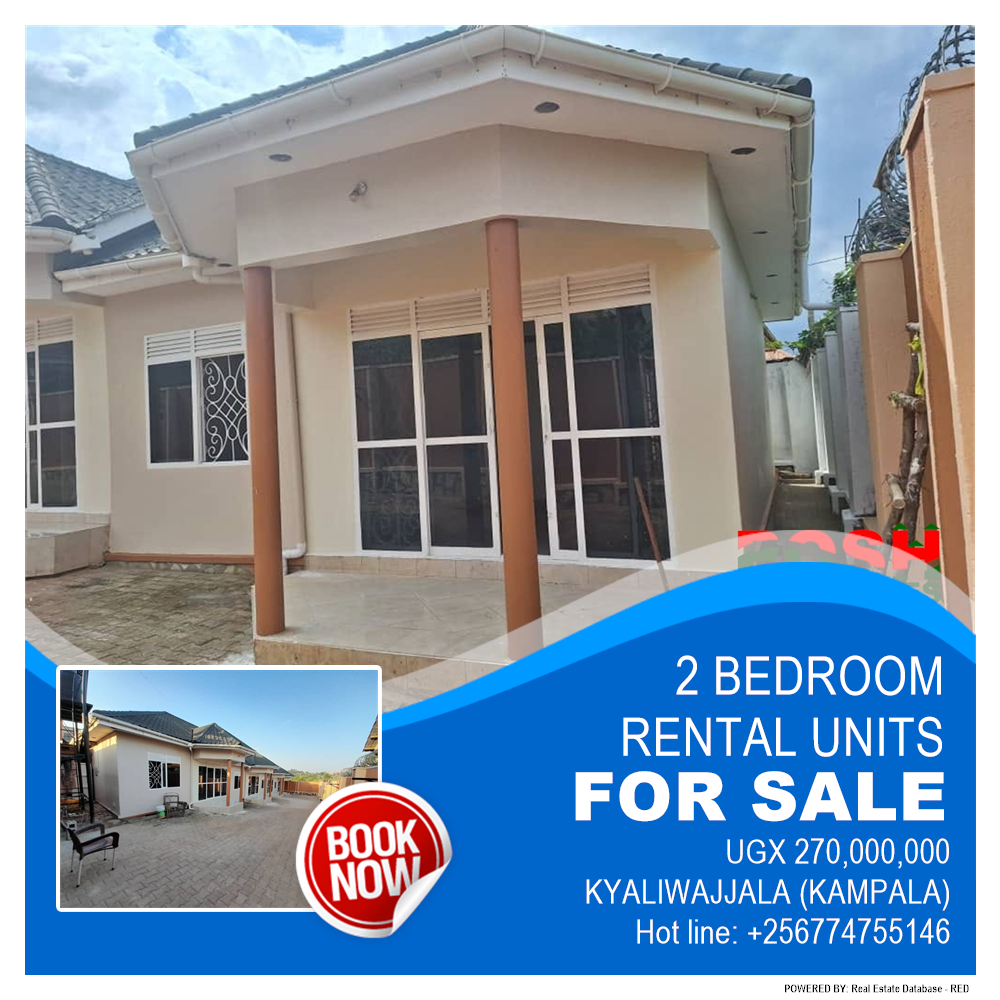 2 bedroom Rental units  for sale in Kyaliwajjala Kampala Uganda, code: 205602