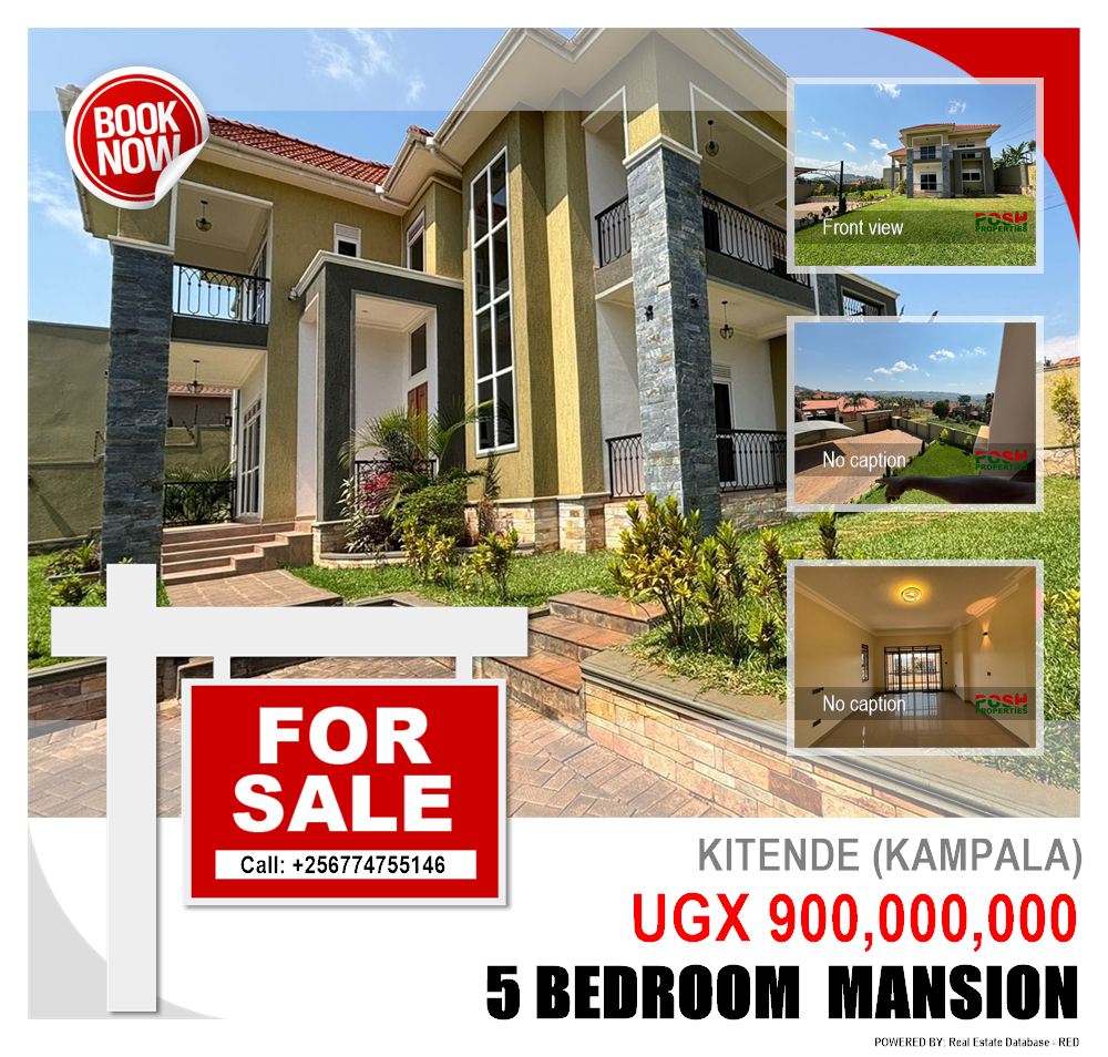 5 bedroom Mansion  for sale in Kitende Kampala Uganda, code: 205604