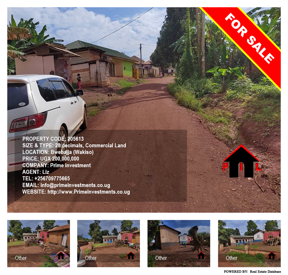 Commercial Land  for sale in Bwebajja Wakiso Uganda, code: 205613