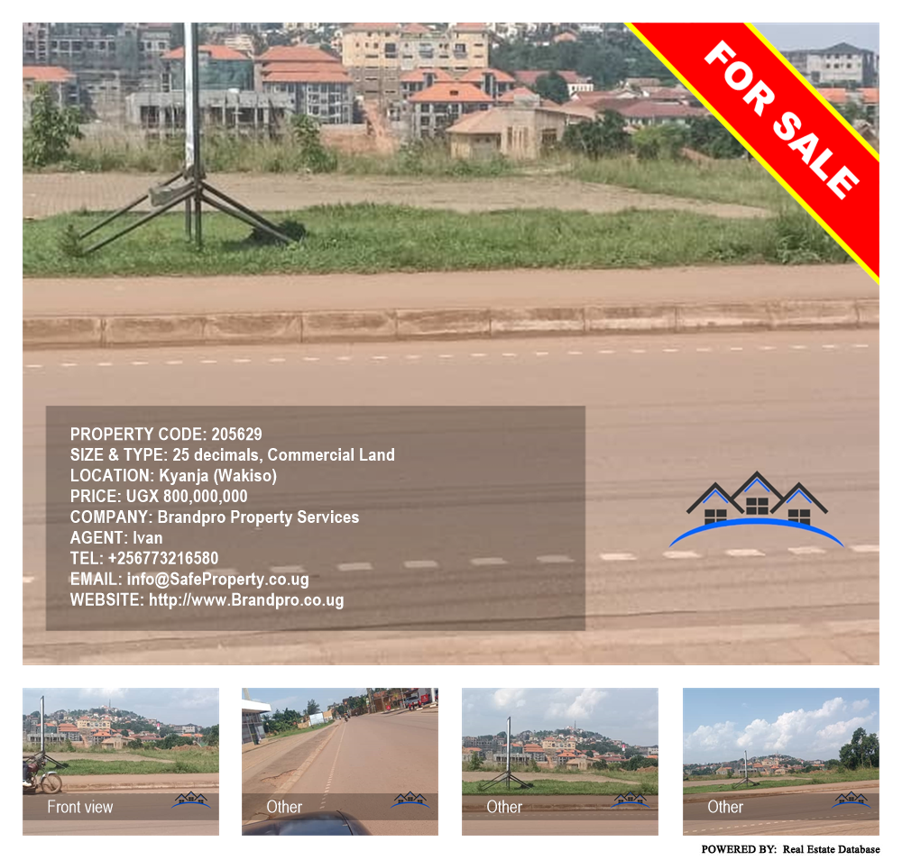 Commercial Land  for sale in Kyanja Wakiso Uganda, code: 205629