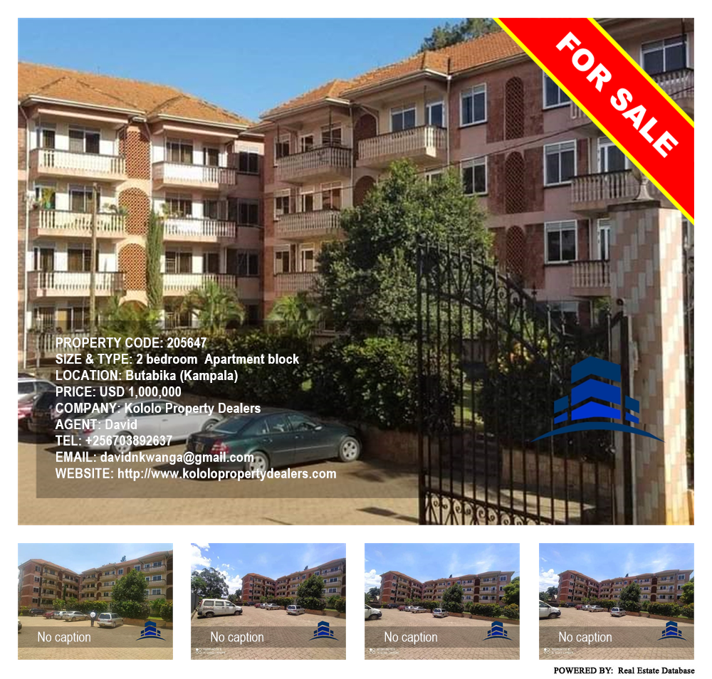 2 bedroom Apartment block  for sale in Butabika Kampala Uganda, code: 205647