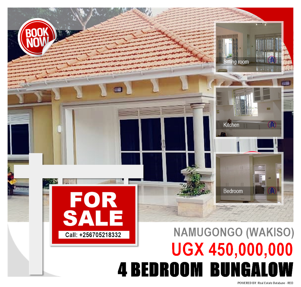 4 bedroom Bungalow  for sale in Namugongo Wakiso Uganda, code: 205675