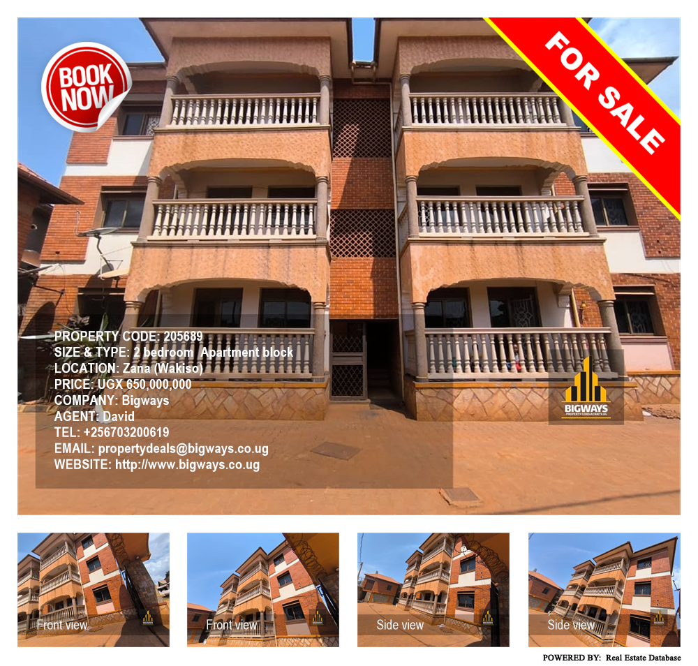2 bedroom Apartment block  for sale in Zana Wakiso Uganda, code: 205689