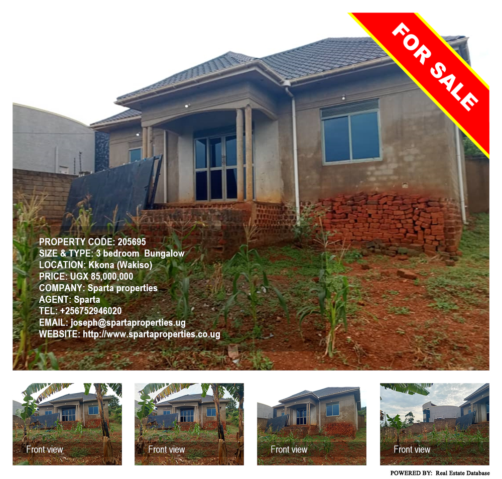 3 bedroom Bungalow  for sale in Kkona Wakiso Uganda, code: 205695