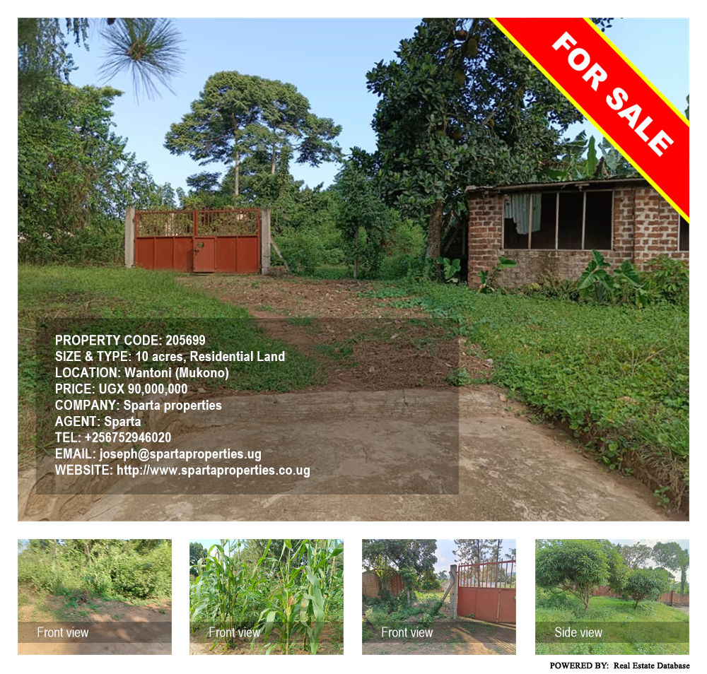 Residential Land  for sale in Wantoni Mukono Uganda, code: 205699