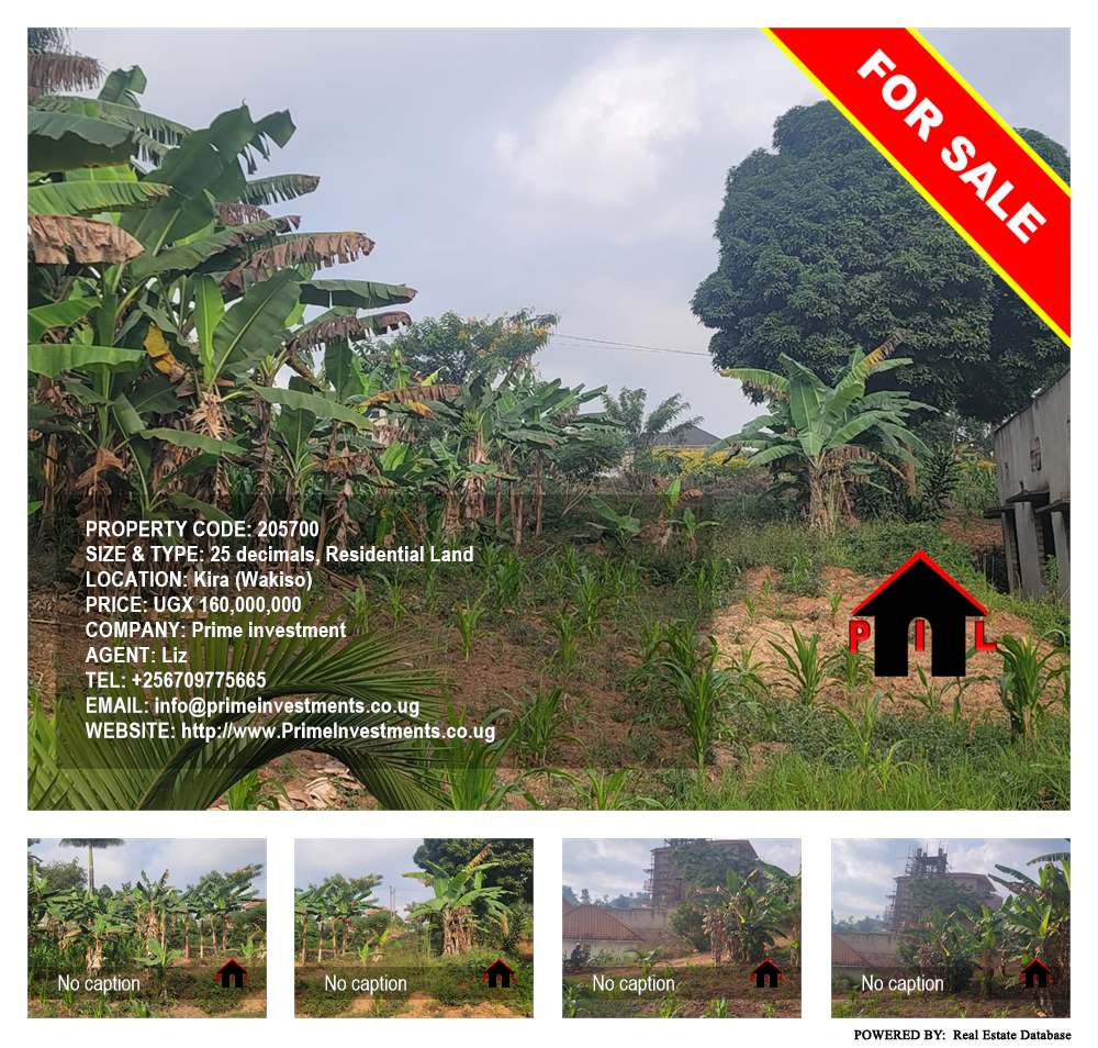 Residential Land  for sale in Kira Wakiso Uganda, code: 205700