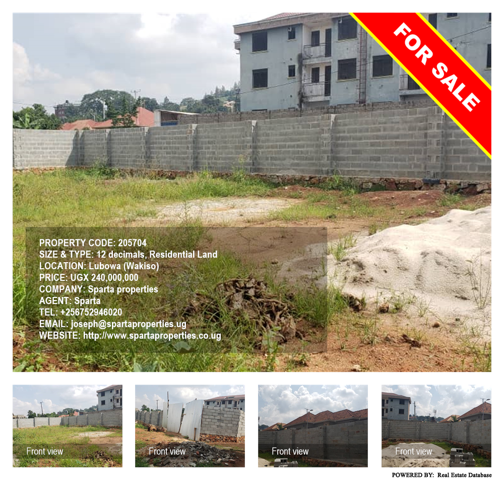 Residential Land  for sale in Lubowa Wakiso Uganda, code: 205704