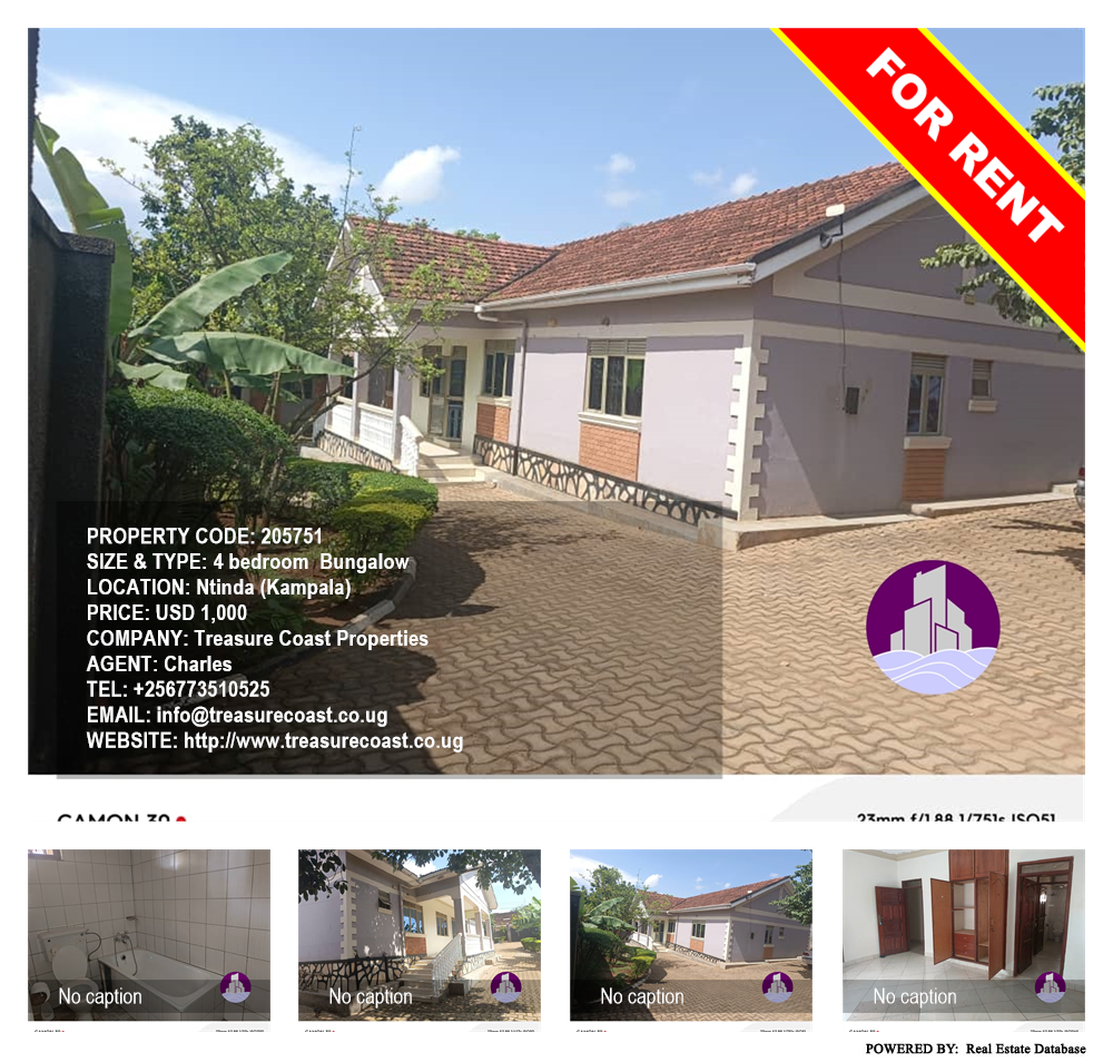 4 bedroom Bungalow  for rent in Ntinda Kampala Uganda, code: 205751