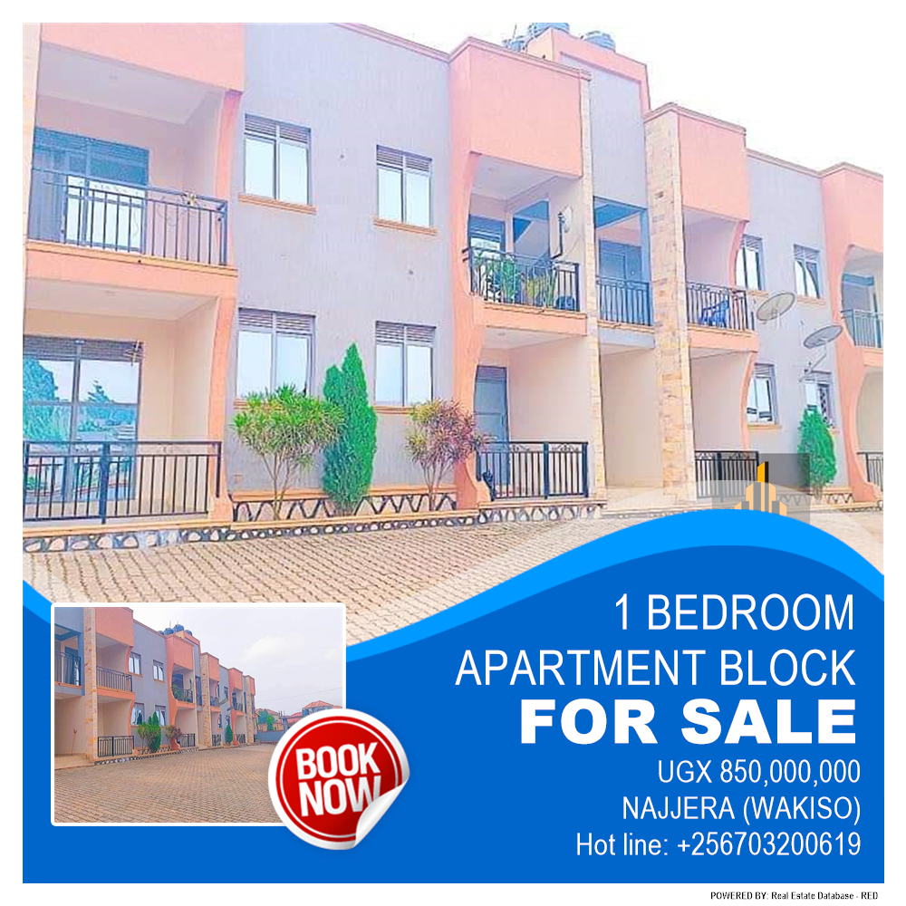 1 bedroom Apartment block  for sale in Najjera Wakiso Uganda, code: 205755