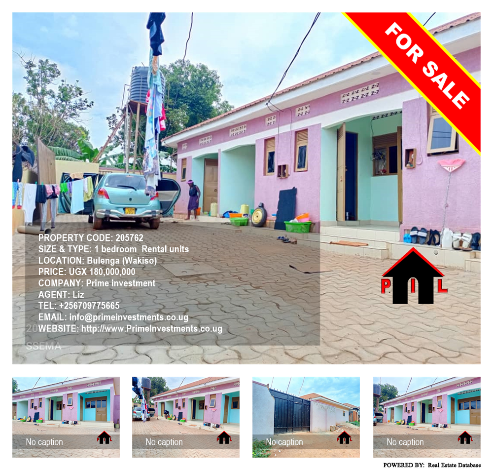 1 bedroom Rental units  for sale in Bulenga Wakiso Uganda, code: 205762