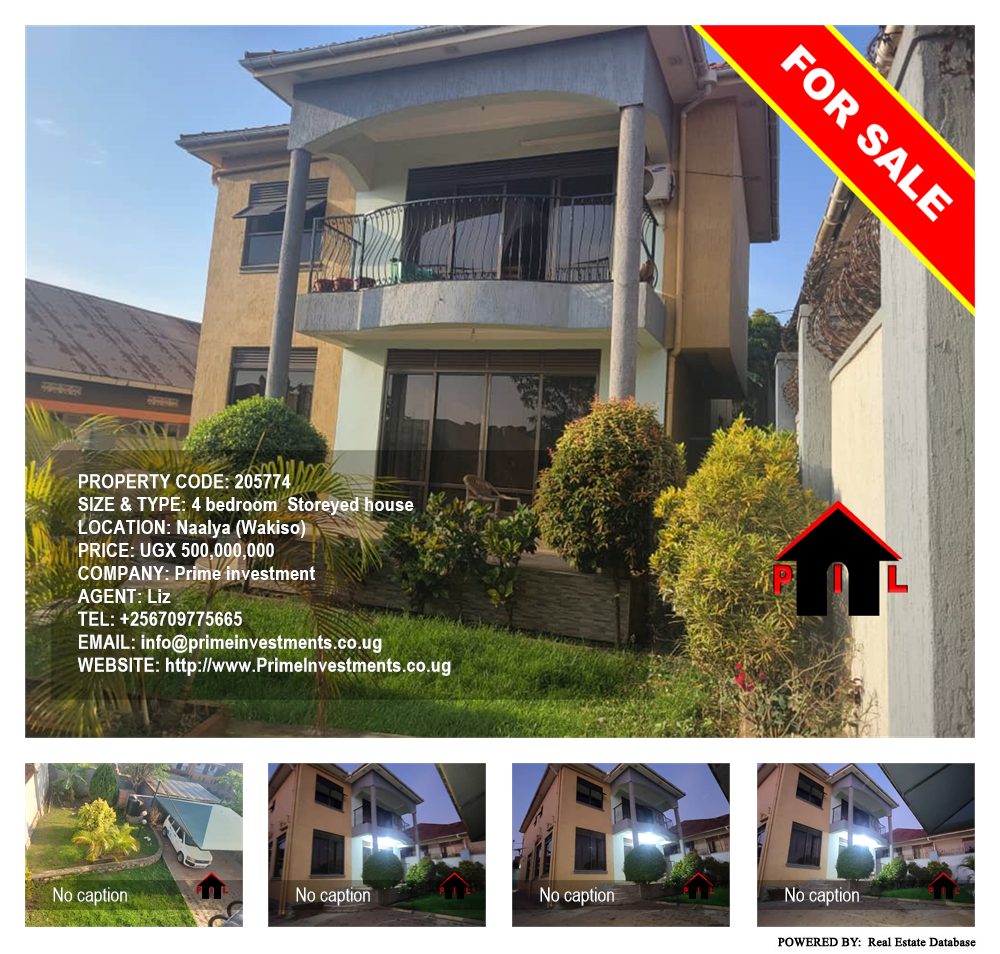 4 bedroom Storeyed house  for sale in Naalya Wakiso Uganda, code: 205774