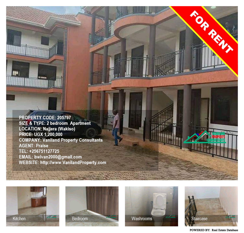 2 bedroom Apartment  for rent in Najjera Wakiso Uganda, code: 205797