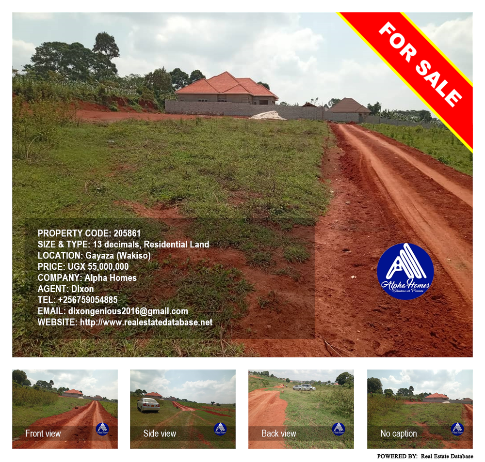 Residential Land  for sale in Gayaza Wakiso Uganda, code: 205861