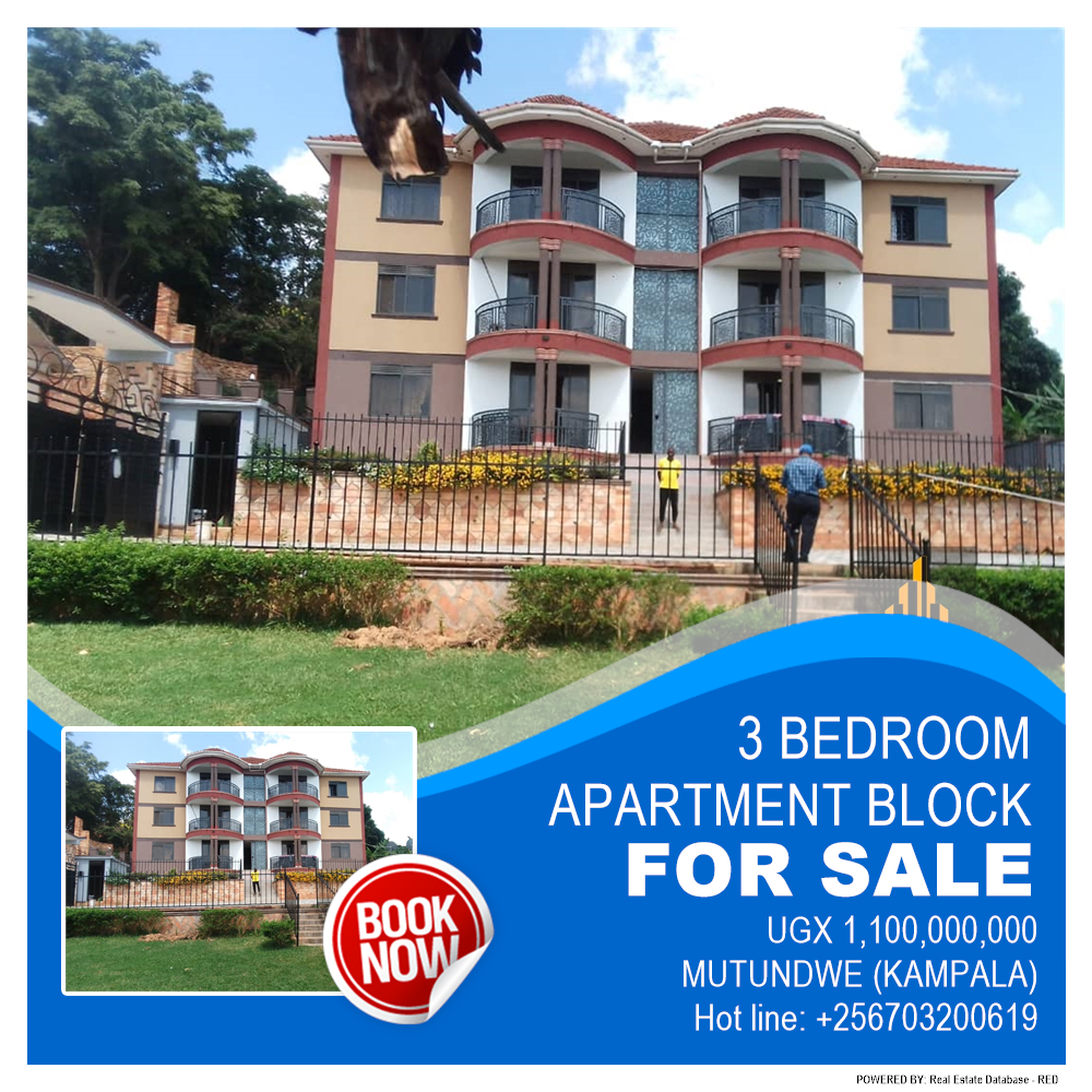 3 bedroom Apartment block  for sale in Mutundwe Kampala Uganda, code: 205866