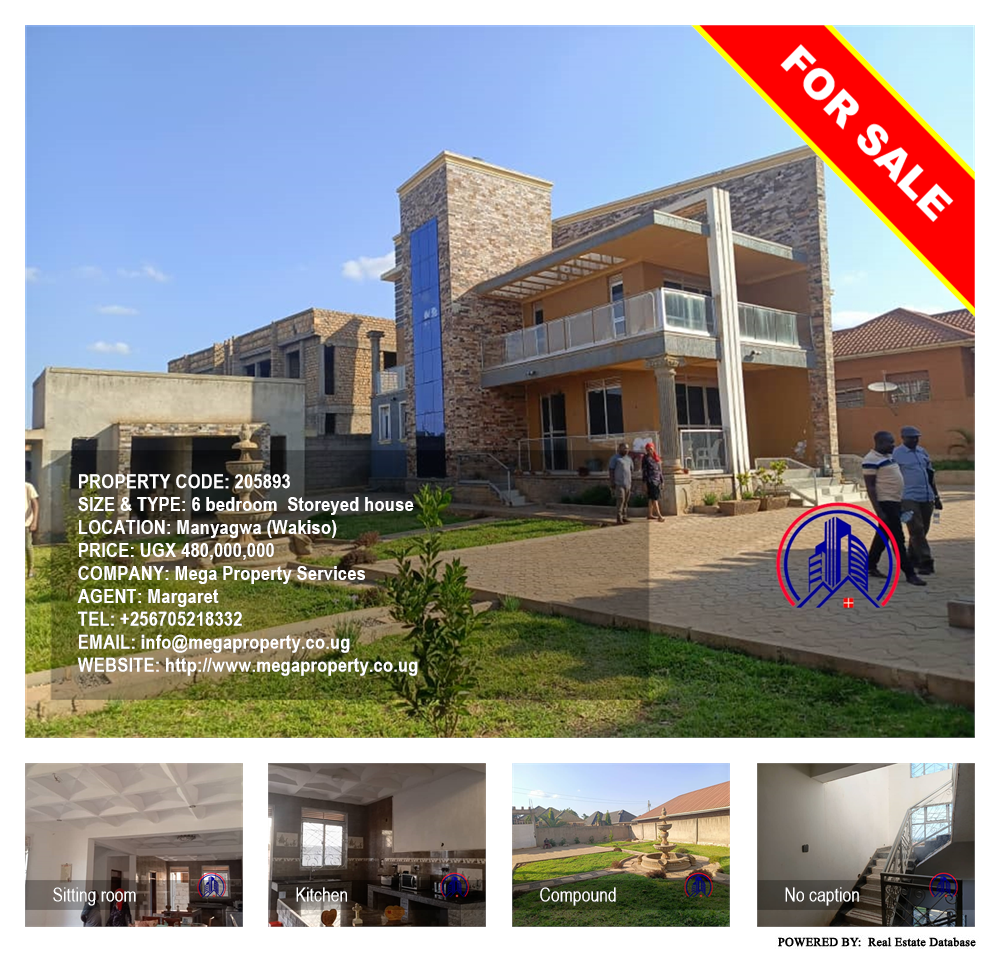 6 bedroom Storeyed house  for sale in Manyagwa Wakiso Uganda, code: 205893