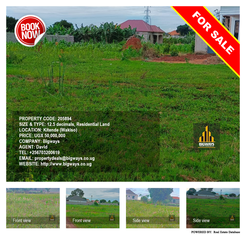 Residential Land  for sale in Kitende Wakiso Uganda, code: 205894