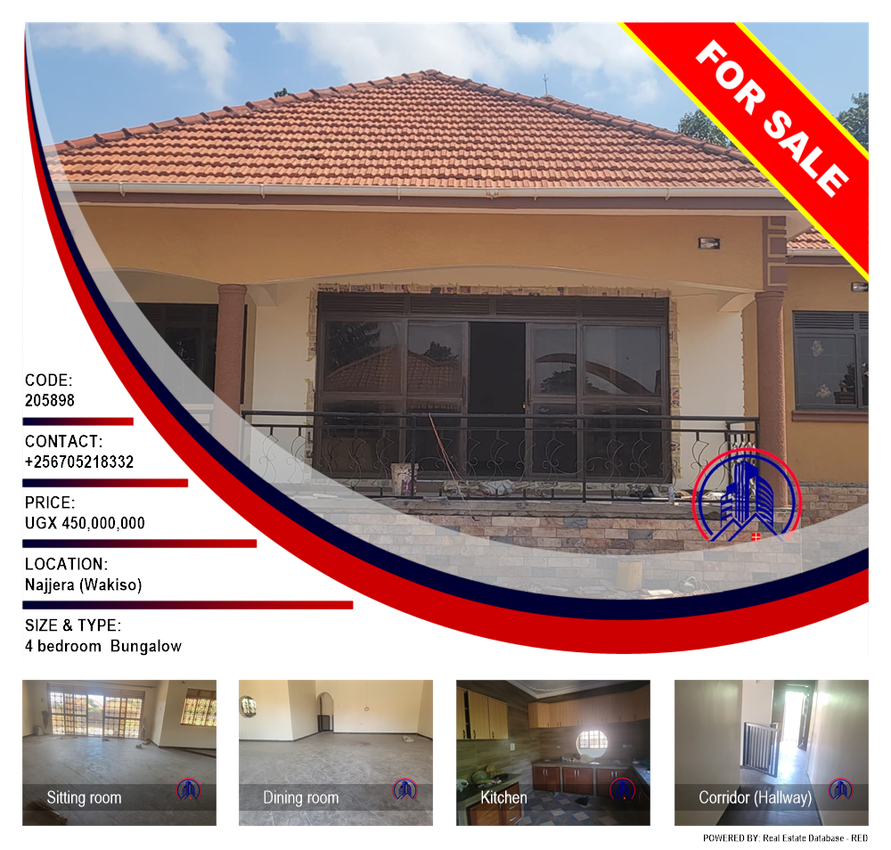 4 bedroom Bungalow  for sale in Najjera Wakiso Uganda, code: 205898