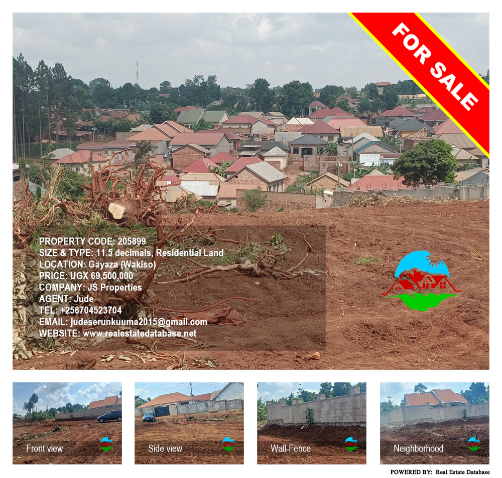 Residential Land  for sale in Gayaza Wakiso Uganda, code: 205899