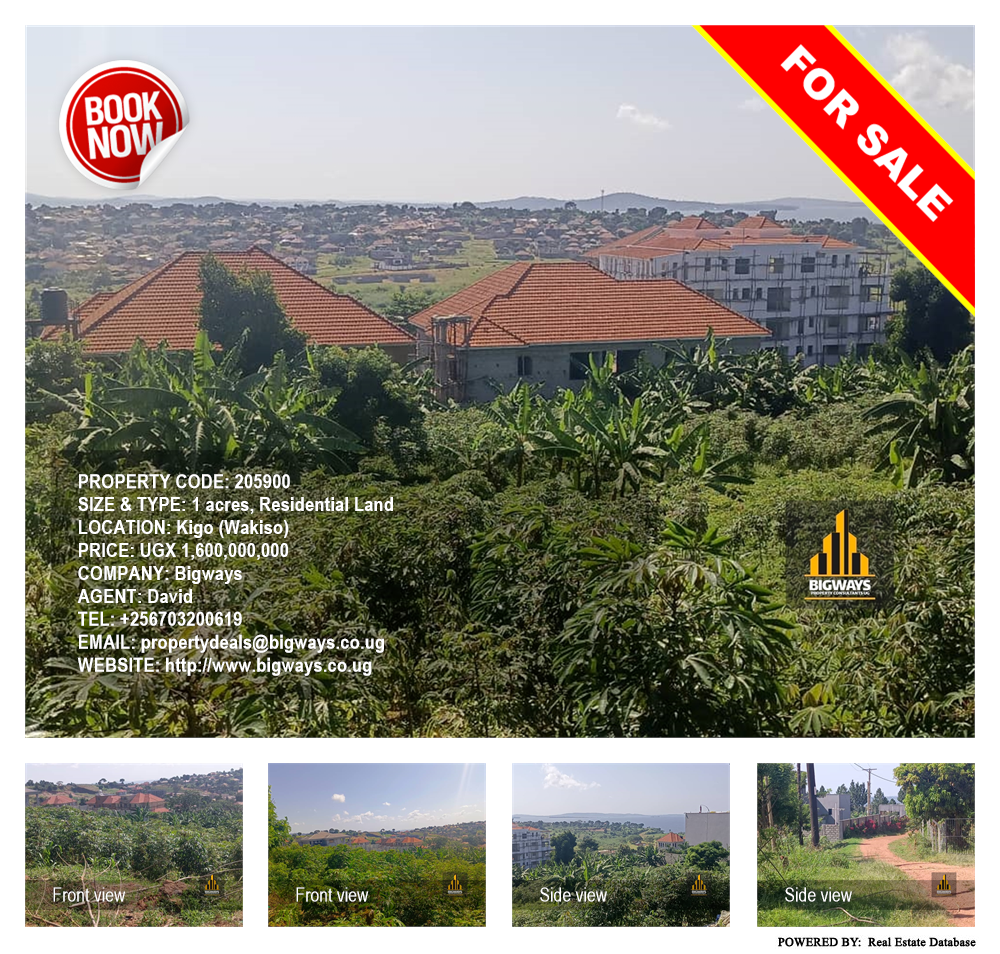 Residential Land  for sale in Kigo Wakiso Uganda, code: 205900
