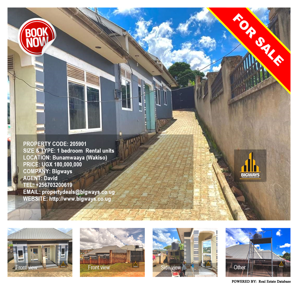 1 bedroom Rental units  for sale in Bunamwaaya Wakiso Uganda, code: 205901