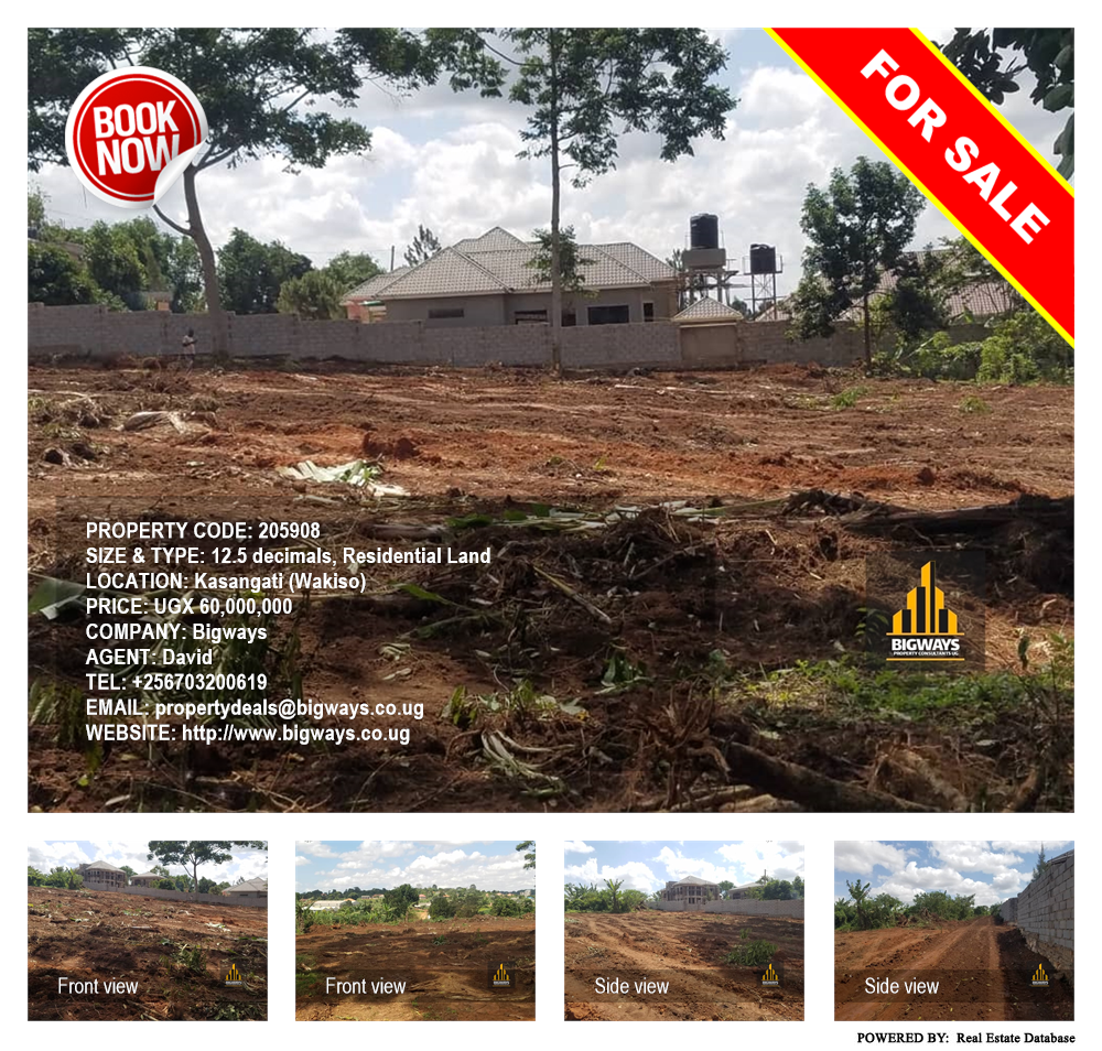 Residential Land  for sale in Kasangati Wakiso Uganda, code: 205908